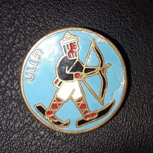 60s-70s era Vintage ULLR Ski Lapel Pin